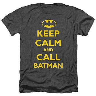 Batman Call Batman Adult Heather T-shirt