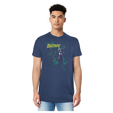 Batman Bat Spray Adult Heather T-shirt