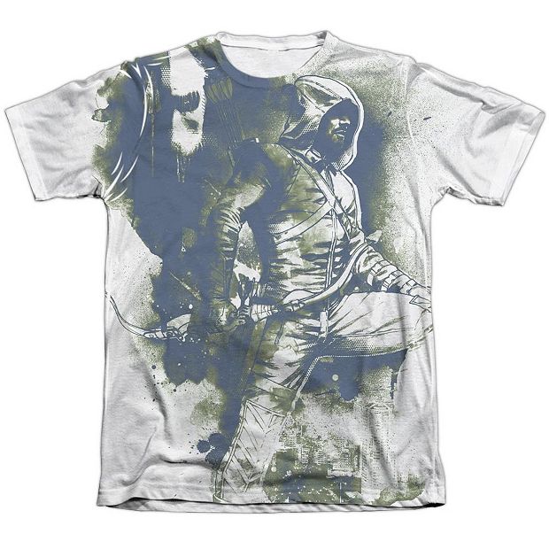 Arrow Spray Paint Sleeve T-shirt