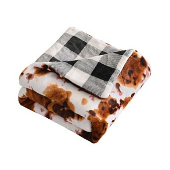 Dream Theory Quilted Reversible Super Soft Plush Velvet Throw Blanket
