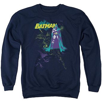 Batman Bat Spray Adult Crewneck Sweatshirt