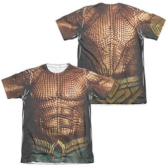Aquaman Movie Aquaman Uniform Sleeve T-shirt