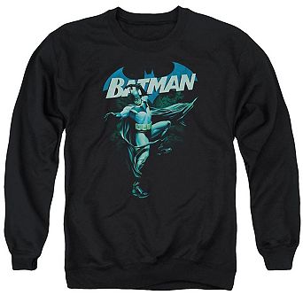 Batman Blue Bat Adult Crewneck Sweatshirt