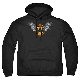 Batman Bat Wings Logo Adult Pull Over Hoodie