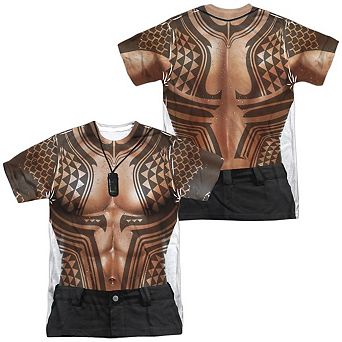 Aquaman Movie Aquaman Tattoos Short Sleeve Adult Poly Crew T-shirt
