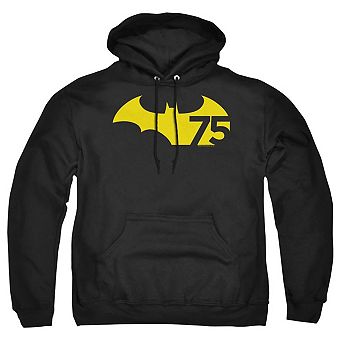 Batman 75 Logo 2 Adult Pull Over Hoodie