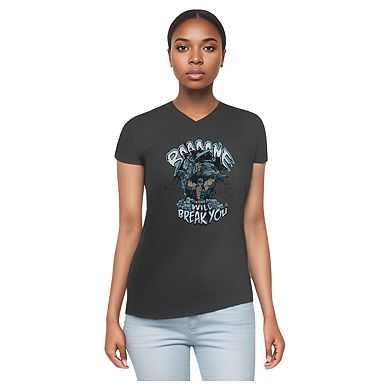 Batman Bane Will Break You Short Sleeve Adult V Neck T-shirt