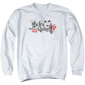 Batman Arkham Knight Lips Adult Crewneck Sweatshirt