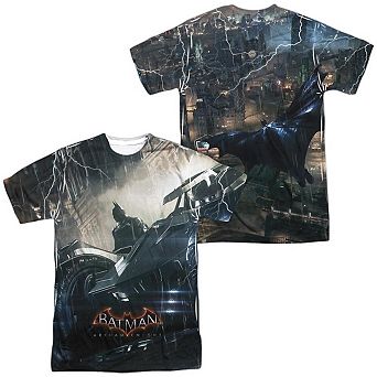 Batman Arkham Knight Into The Night Short Sleeve Adult Poly Crew T-shirt