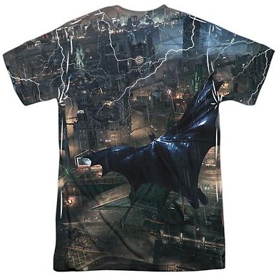 Batman Arkham Knight Into The Night Short Sleeve Adult Poly Crew T-shirt