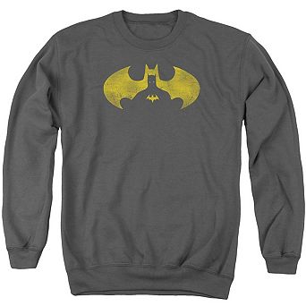 Batman Bat Symbol Knockout Adult Crewneck Sweatshirt