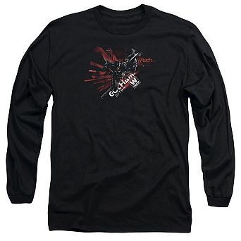 Batman Arkham Knight Ak Tech Long Sleeve Adult T-shirt