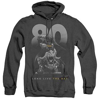 Batman Big 80 Adult Heather Hoodie