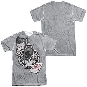 Batman Ace Short Sleeve Adult 100% Poly Crew T-shirt