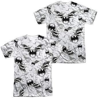 Batman Bat Flight Short Sleeve Adult 100% Poly Crew T-shirt