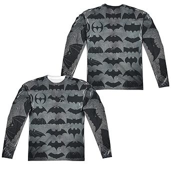 Batman 75 Symbols Long Sleeve Adult Poly Crew T-shirt