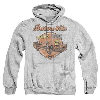 Batman Amazing Batmobile Adult Pull Over Hoodie