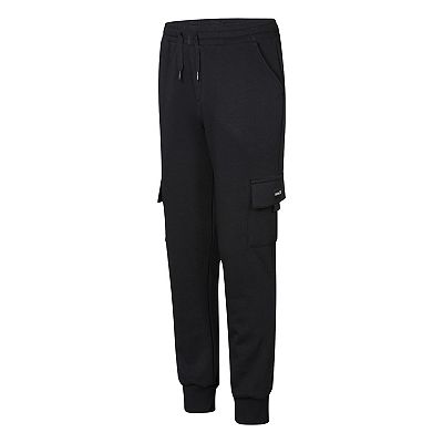 Hurley Big Boys Cargo Fleece Joggers Black Size S