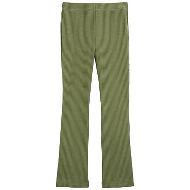 Girls 4-14 Carter's Ribbed Flare Pants