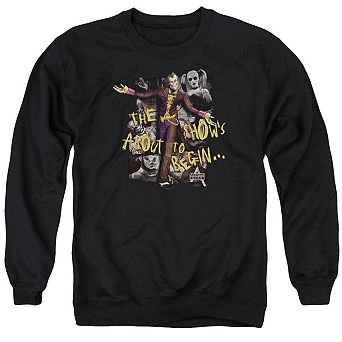 Batman Arkham City About To Begin Adult Crewneck Sweatshirt