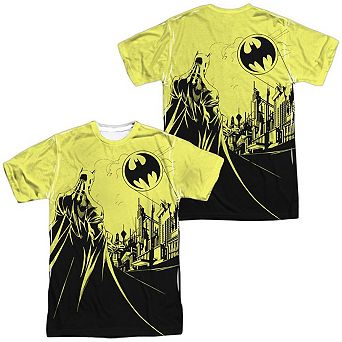 Batman Bat Signal Short Sleeve Adult 100% Poly Crew T-Shirt
