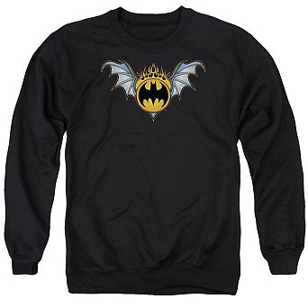Batman Bat Wings Logo Adult Crewneck Sweatshirt