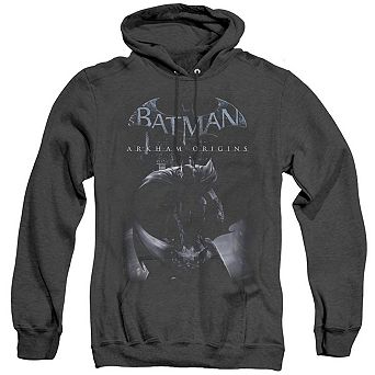 Batman Arkham Origins Perched Cat Adult Heather Hoodie