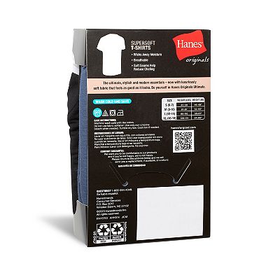 Boys Hanes® 3 Pack Originals Ultimate SuperSoft Assorted Colors T Shirt