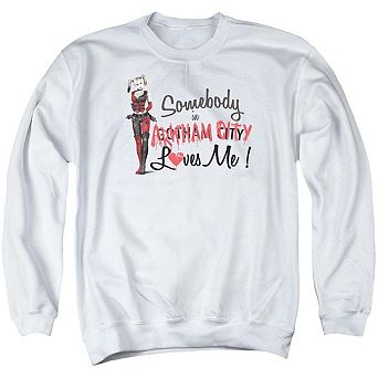 Batman Arkham City Somebody Loves Me Adult Crewneck Sweatshirt