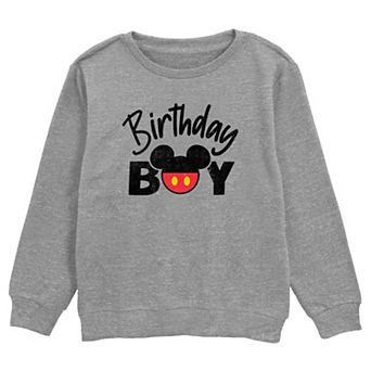 Boys Mickey Mouse Head Birthday Boy Graphic Fleece