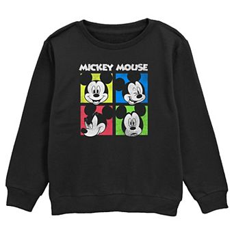 Boys Mickey Mouse Expression Boxes Graphic Fleece