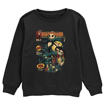 Boys The Nightmare Before Christmas Graphic Novel Cover Graphic Fleece