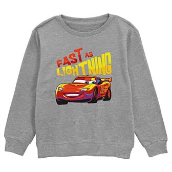 Boys Cars Fast As Lightning Graphic Fleece
