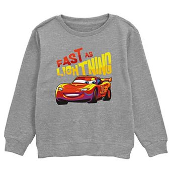 Boys Cars Fast As Lightning Graphic Fleece
