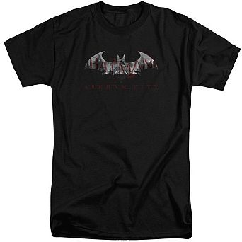 Batman Arkham City Bat Fill Short Sleeve Adult Tall T-shirt