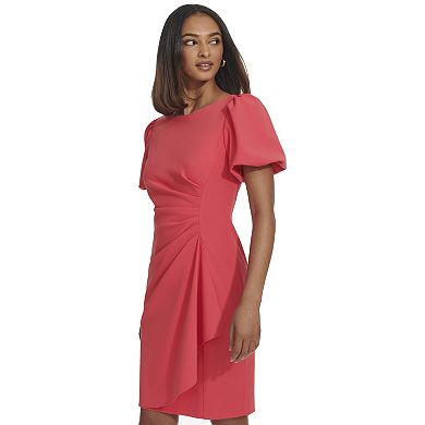 Women's Andrew Marc Marc New York Bubble Sleeve Side Rouched Dress