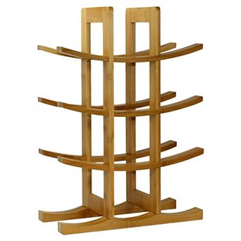 12-bottle Wine Rack Modern In Asian Style For Kitchen