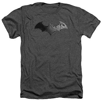 Batman Arkham City Bat Logo Adult Heather T-shirt