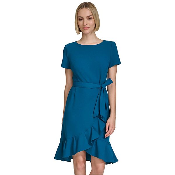 Women's Andrew Marc Flounce Hem Mini Dress