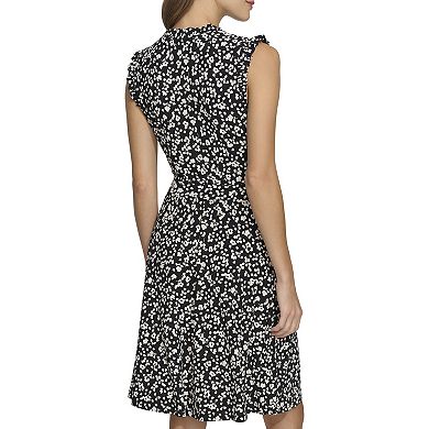 Harper Floral Midi Dress- Coral