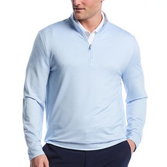 Men's Grand Slam Heathered Quarter Zip Golf Jacket