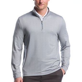 Men's Grand Slam Heathered Quarter Zip Golf Jacket