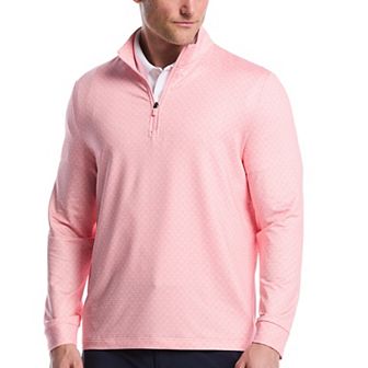 Men's Grand Slam Heathered Quarter Zip Golf Jacket