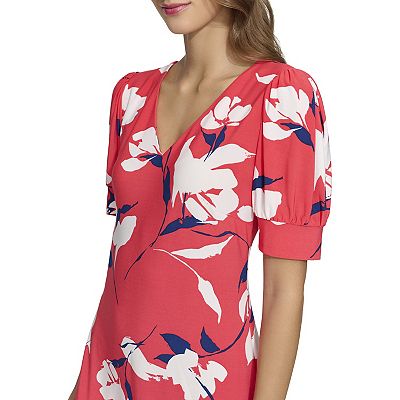 Women's Harper Rose Short Sleeve V-Neck Shift Mini Dress