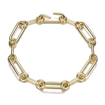 14k Gold Plated Link Chain Bracelet