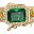 Gold Tone Green