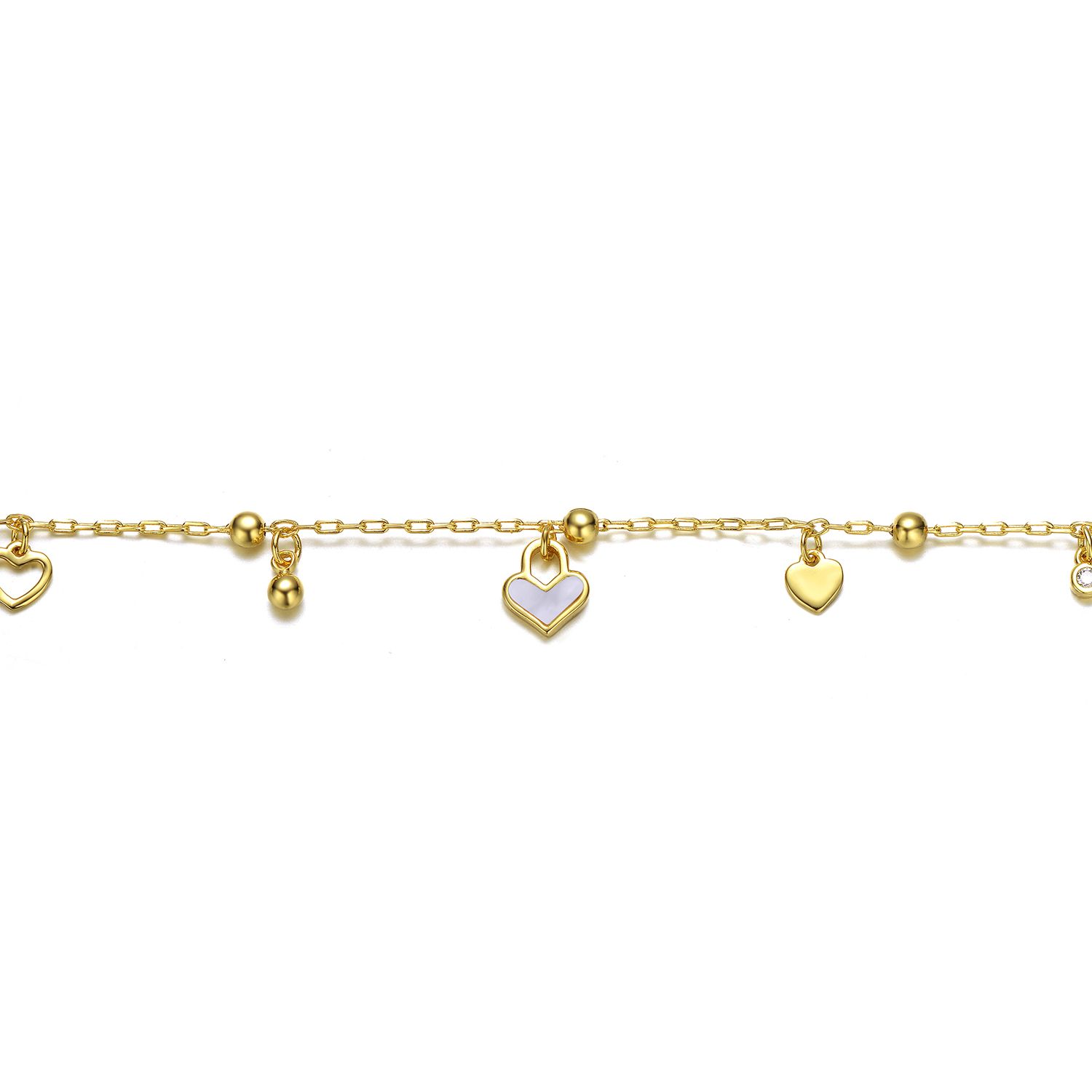 LADYGD 14K Gold Plated Turquoise Necklace | Beaded Heart Choker, Boho Summer Jewelry Gift