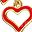 Gold Tone Red