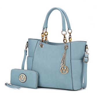 MKF Collection Merlina Embossed Pockets Women’s Tote Bag With Wallet By Mia K 2 pc