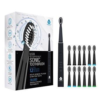 USB Rechargeable Electric toothbrush with 12 Brush Heads